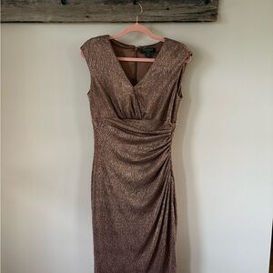 Vintage Ralph Lauren Bronze Dress